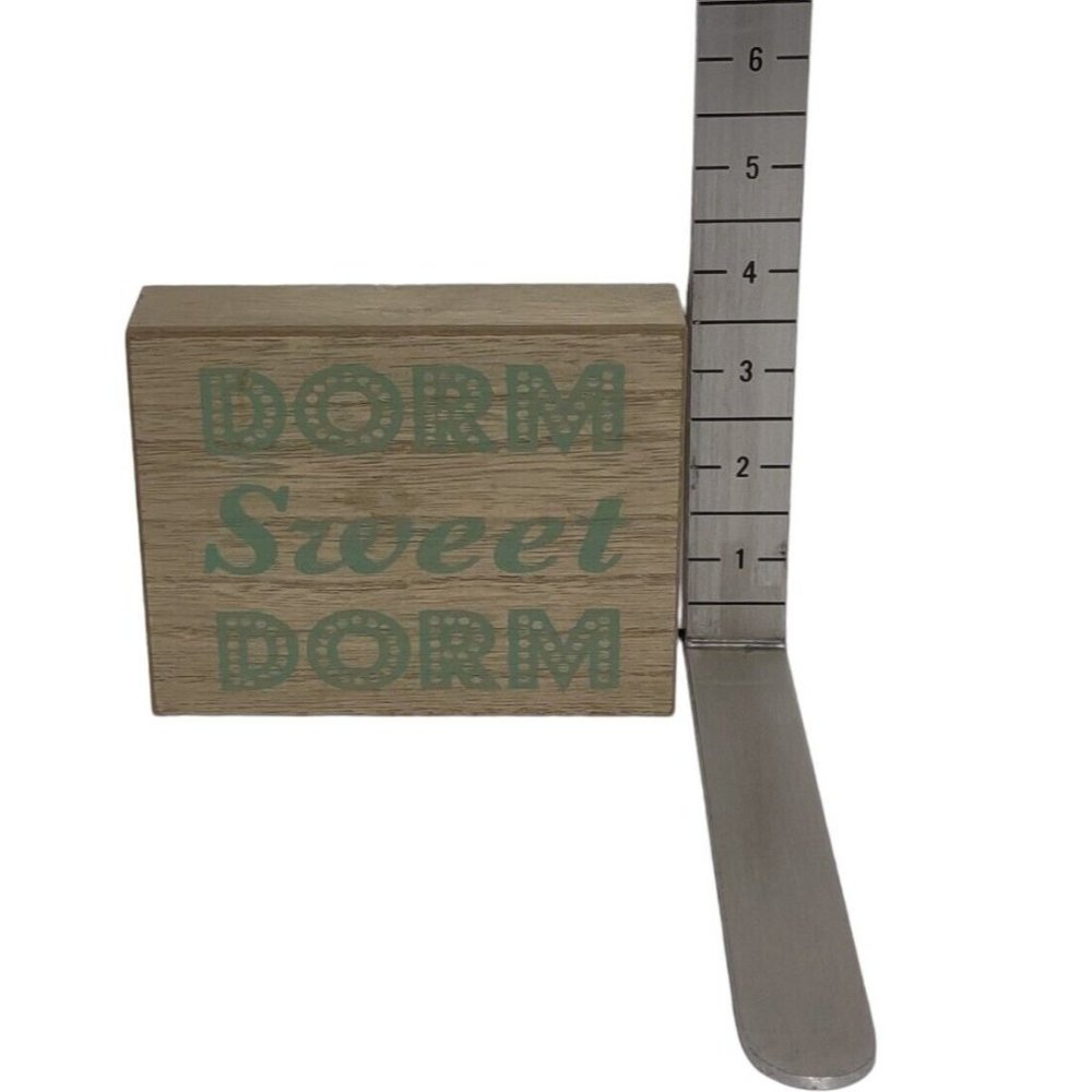 Dorm Sweet Dorm Wood Wall Art Saying Home Decor Teenager School College - Picture 5 of 15